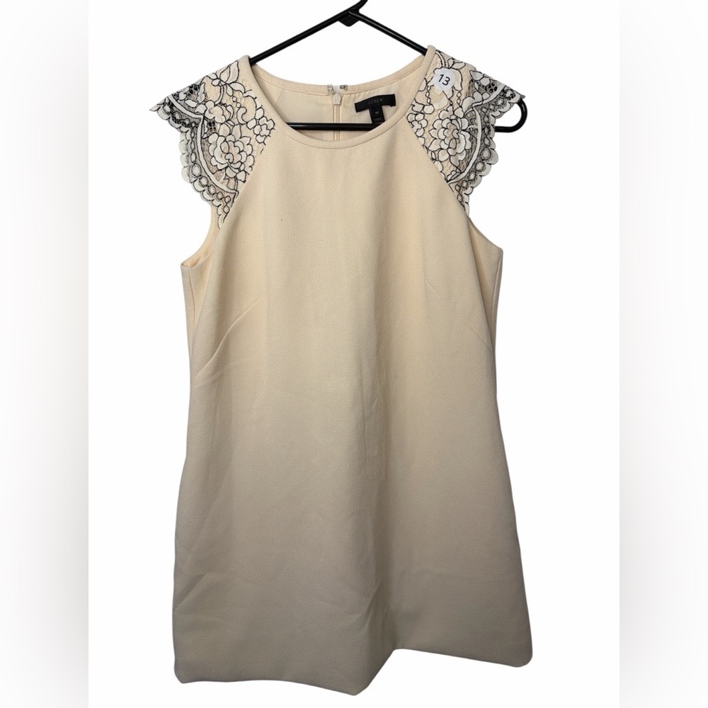 J. Crew Lace Cap Sleeve Sheath Dress